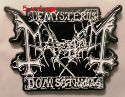 Mayhem Pin Badge Label Pin Black Metal Marduk Immolation Sargeist