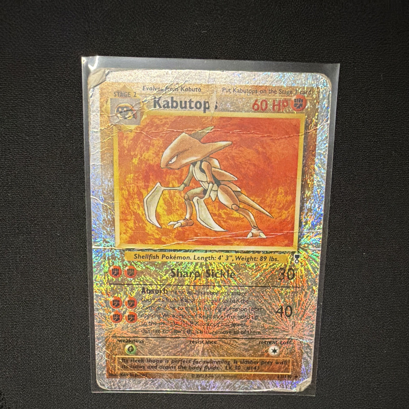 The Pokémon Company Kabutops (Damaged) 27/110 Legendary Collection Reverse Holo