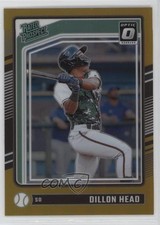 2024 Panini Donruss Optic Rated Prospects Gold Prizm 1/10 Dillon Head #178 0q21