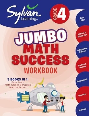 4th Grade Jumbo Math Success Workbo..., Sylvan Learning