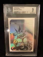 1990 Impel Marvel Universe 1 Holograms set #MH4 Wolverine Graded BGS 9 ⬜️ Pop 27