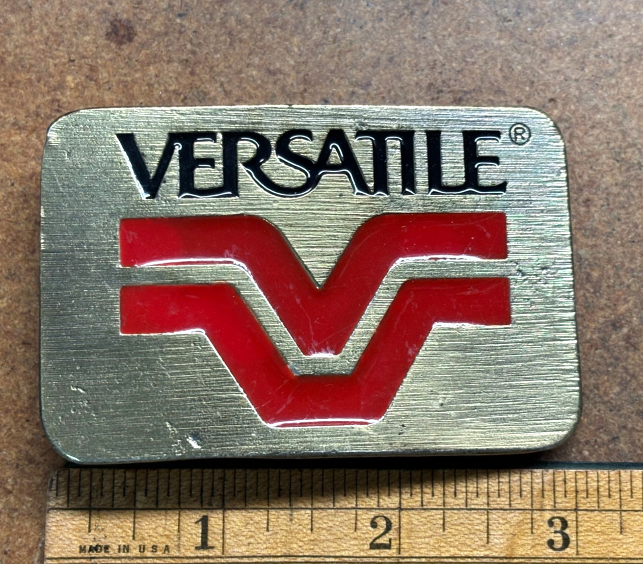 Vtg  solid brass VERSATILE Farm tractor Equipment… - image 1