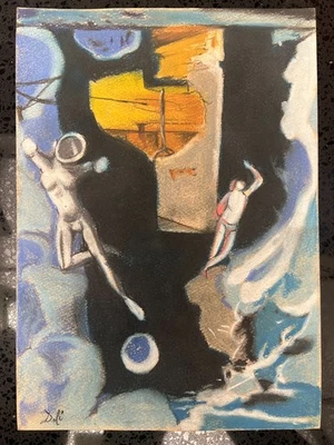 Salvador Dali Zeichnung auf Papier (Handmade) signiert und gestempelt Mischte... - Bild 1 von 4