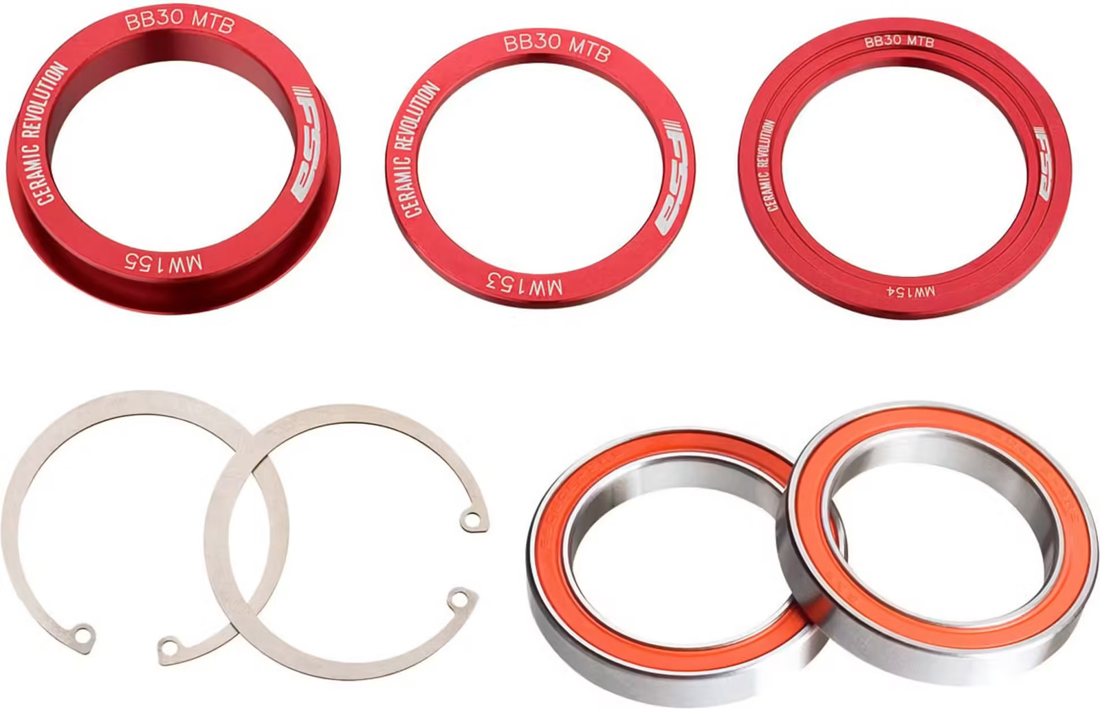 Kit roulements céramique FSA BB-OS9200 pour une fluidité de pédalage maximale
