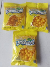 Lemonhead Hard Lemon Candy, Refreshingly Citrus, Resealable Bag, 3 - 4.5oz Bags