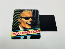 Coca Cola Max Headroom Store Advertising Shelf Sign Display Double-Sided 1980”s
