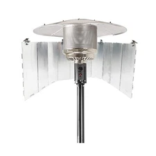 Adjustable Heat Focusing Reflector for Round Natural Gas and Propane Patio He...