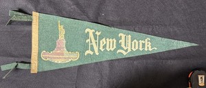 Fanion Souvenir Chinatown New York City - Vintage USA 1950/70 | Fanion Souvenir Chinatown NYC | Fanion New York Vintage état Correct