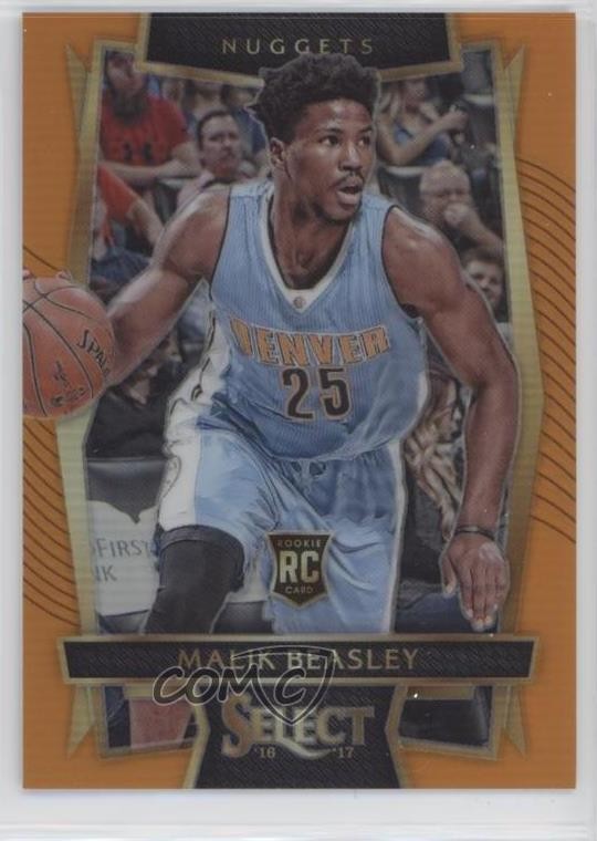 2016-17 Panini Select Concourse Orange Prizm 51/60 Malik Beasley #56 0b1k