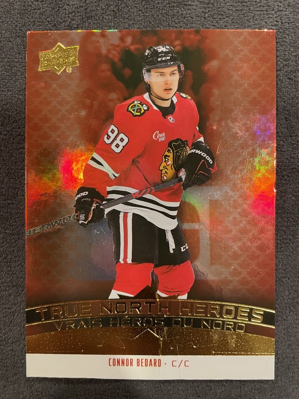 2025-26 CONNOR BEDARD Upper Deck Tim Hortons True North Heroes   CREASED CARD
