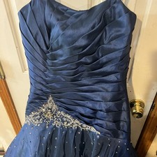 Camille Formals la vie Sapphire Beaded Embroidered Prom Evening Dress 10 gown