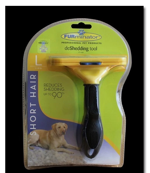 Furminator P-92913 Undercoat Deshedding Tool Large Dogs Short Hair 50lb Dog Hair