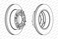 Ferodo Bremsscheibe FCR140A Passend FüR Iveco