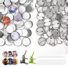200 PCS Button Maker Supplies, 1.25 Inch/32mm Maker Supplies, Pin Maker Suppl...