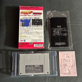 Amazing Spider-Man Lethal Foes Super Famicom SFC Japan Import NTSC-J Boxed CIB