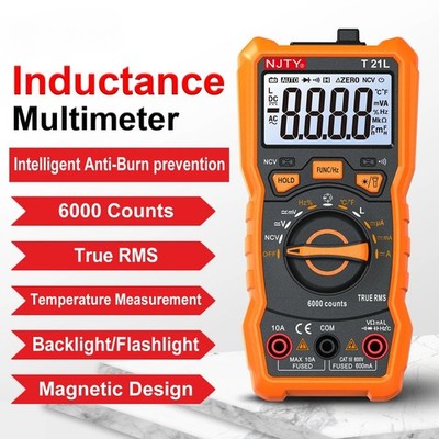 Induktivitäts-Digitalmultimeter 600 μH-60 H Reichweite Arbeitszyklus 0,1 99 %