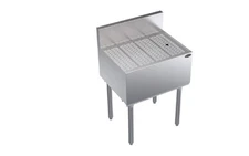 NEW KROWNE KR19-GS24 24" UNDERBAR DRAINBOARD FREE STANDING WITH EMBOSSED TOP