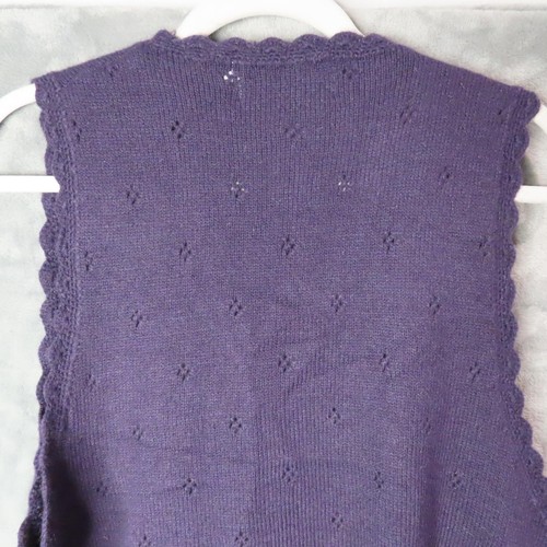 Jantzen Weste Rock Set Damen Petite 14 Marineblau Blumen Handbestickt Viskose - Bild 9 von 21