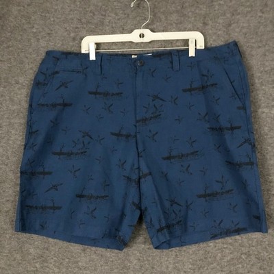 L.L. Bean Shorts Mens 40 Blue Geese Fishing￼ Print Outdoors Resortwear Beach