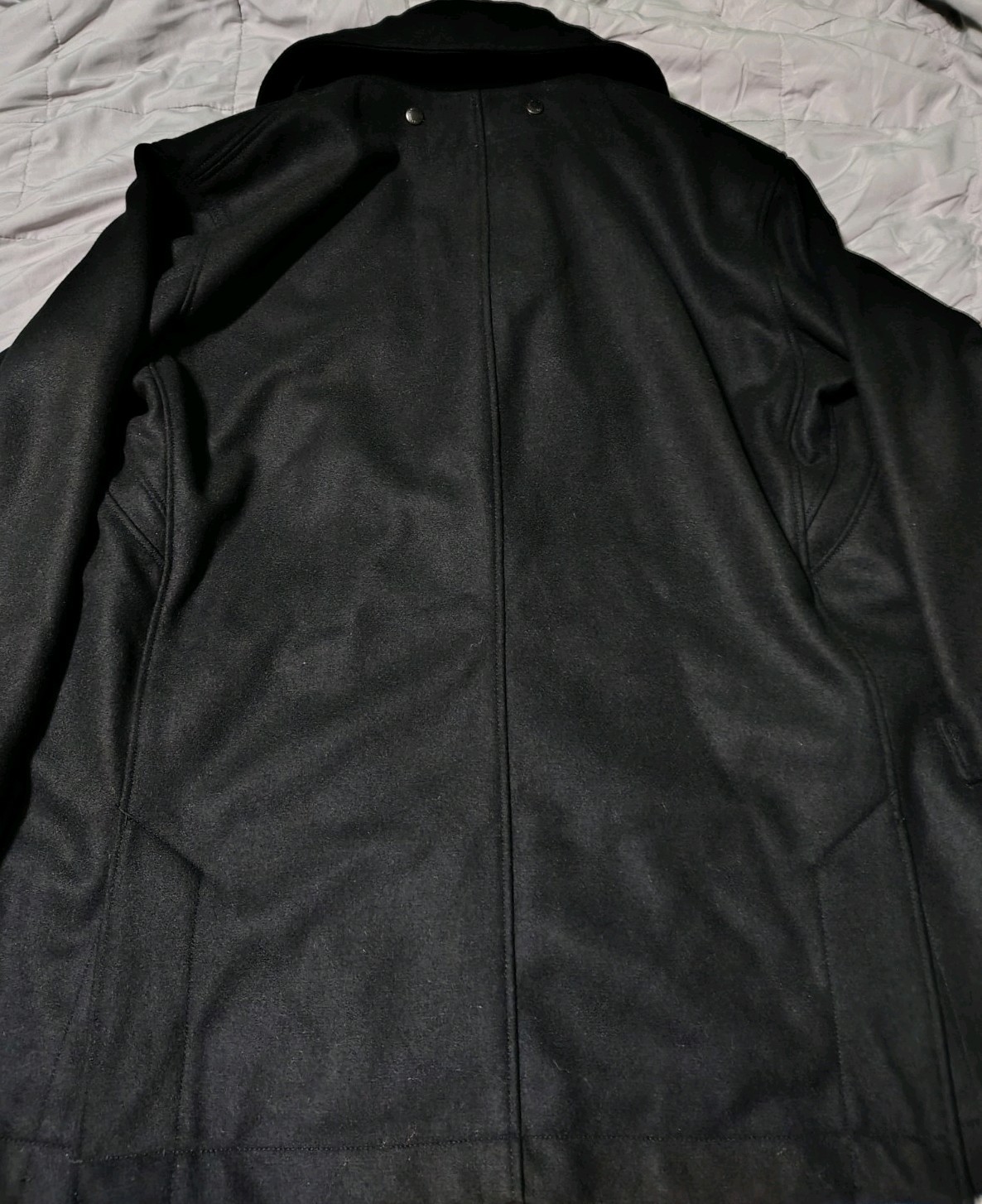 Engineered Garments Fireman Jacket Black 24oz Woo… - image 11