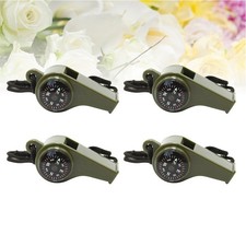 Multi Functional Durable 3 in 1 Survival Whistle with Compass and Thermometer