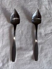 2 Stainless Steel - Serrated Tipped Grapefruit Spoons 6