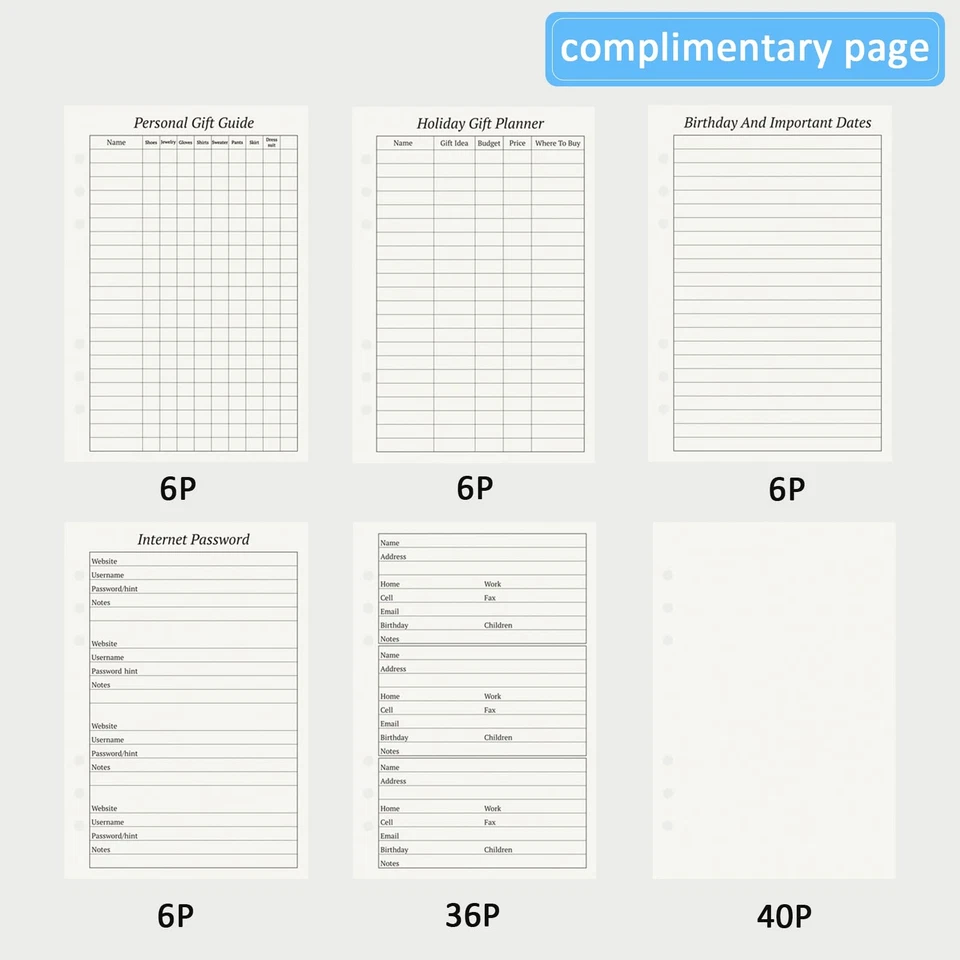 Refillable Address Book with Alphabetical Tabs, 600 Entry Spaces Large Print - Image 3 of 4