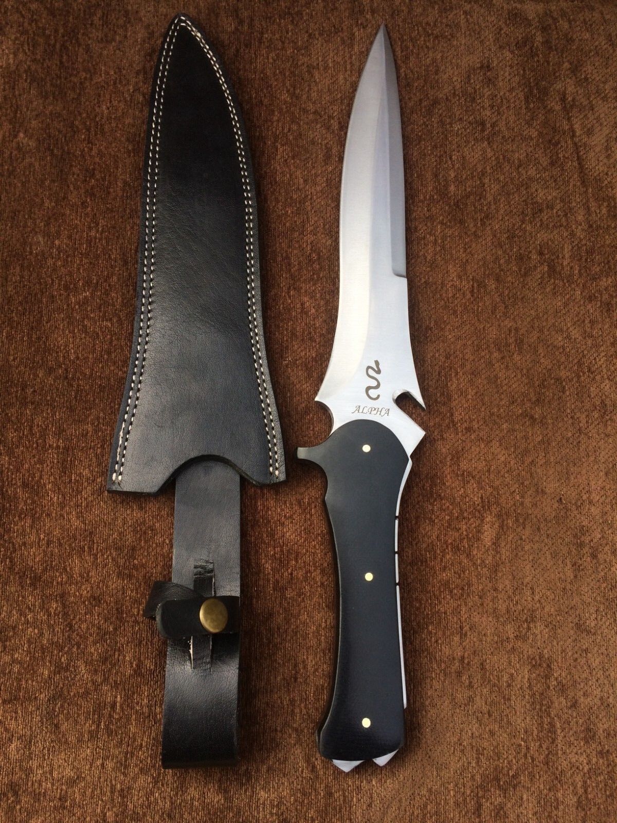 Set of 2 Handmade 5160 Spring Steel RE4 Krauser's Knife,Bowie  knife,Tactical, 6