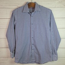 Robert Graham Boys Blue White Long Sleeve But...