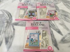 LOT OF 3 Crafter's Companion Lee Holland Cute Scene Stamp Collection