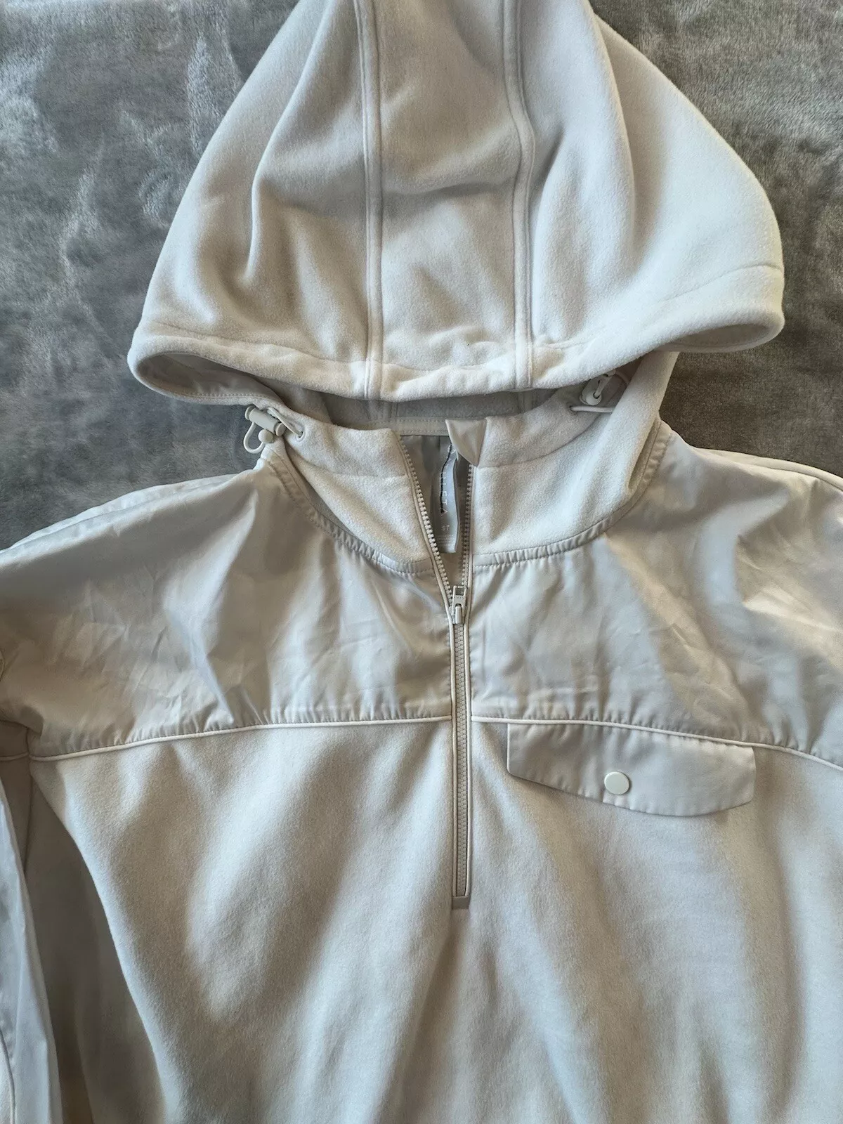 athleta zion micro fleece 1/2 zip athleisure jacket