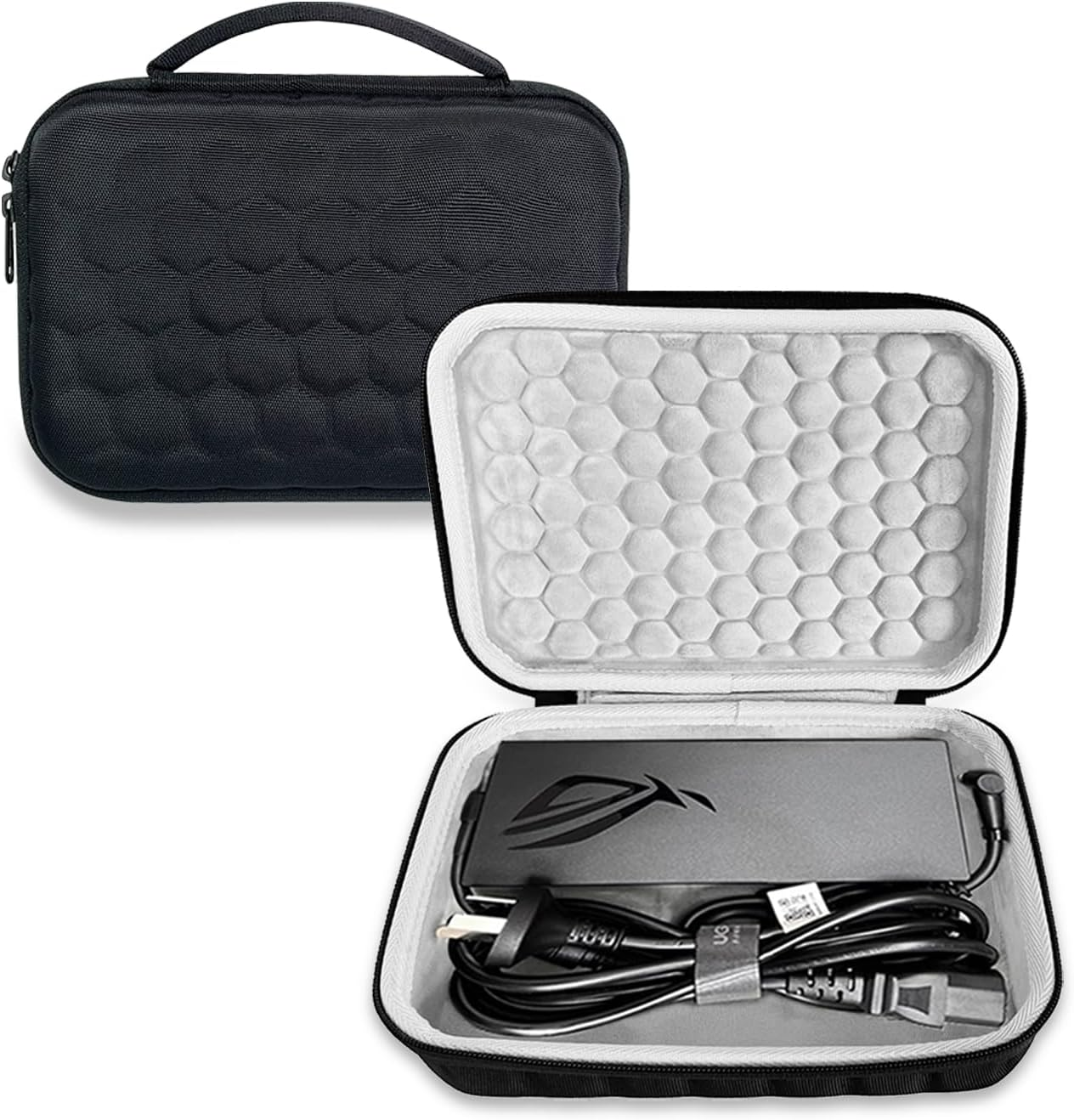 Hard Travel Gaming Laptop Charger Case Fit ASUS ROG Accessories Computer Adapter