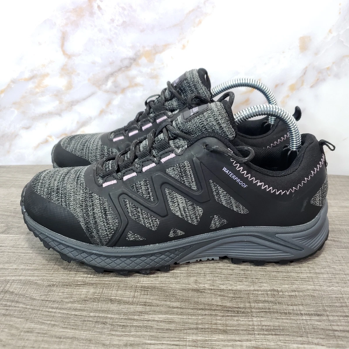 Magellan Womens Waterproof Hiking Shoes Size 6.5 US Academy Sports Black  Pink