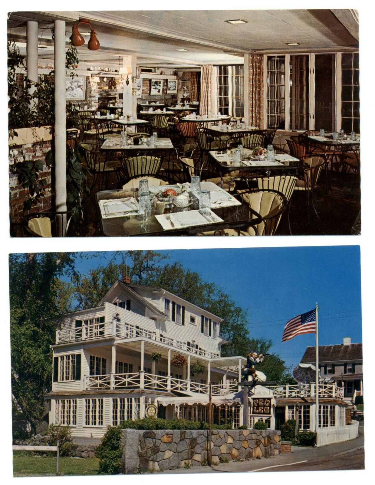 LOT OF 2 Peg Leg Restaurant Rockport Maine artist haven