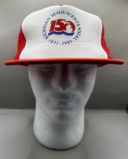 Vintage Michigan 150th Sesquicentennial 1837-1987 Snapback Mesh Trucker Hat Cap