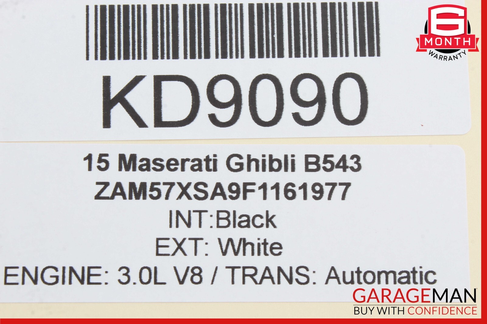 Maserati Ghibli 2014-2020 Brake master cylinder