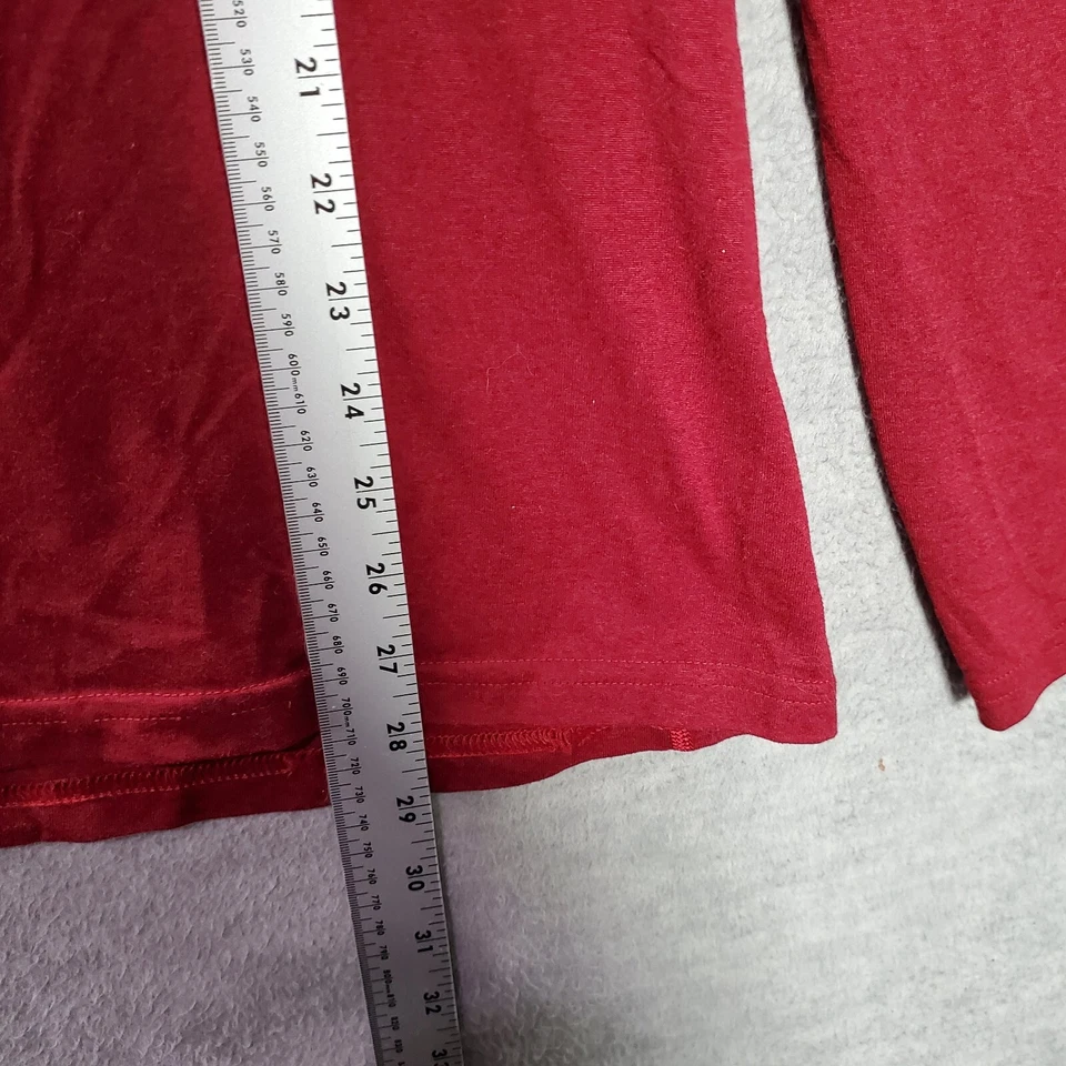 Nike мужчин Activewear верхний большой красный логотип Dri Fit длинным рукавом ворота футболка - Изображение 3 из 4