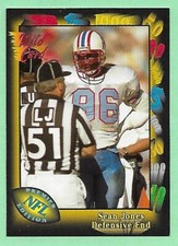 1991 Wild Card Premier Edition Football Sean Jones #2 Oilers👍