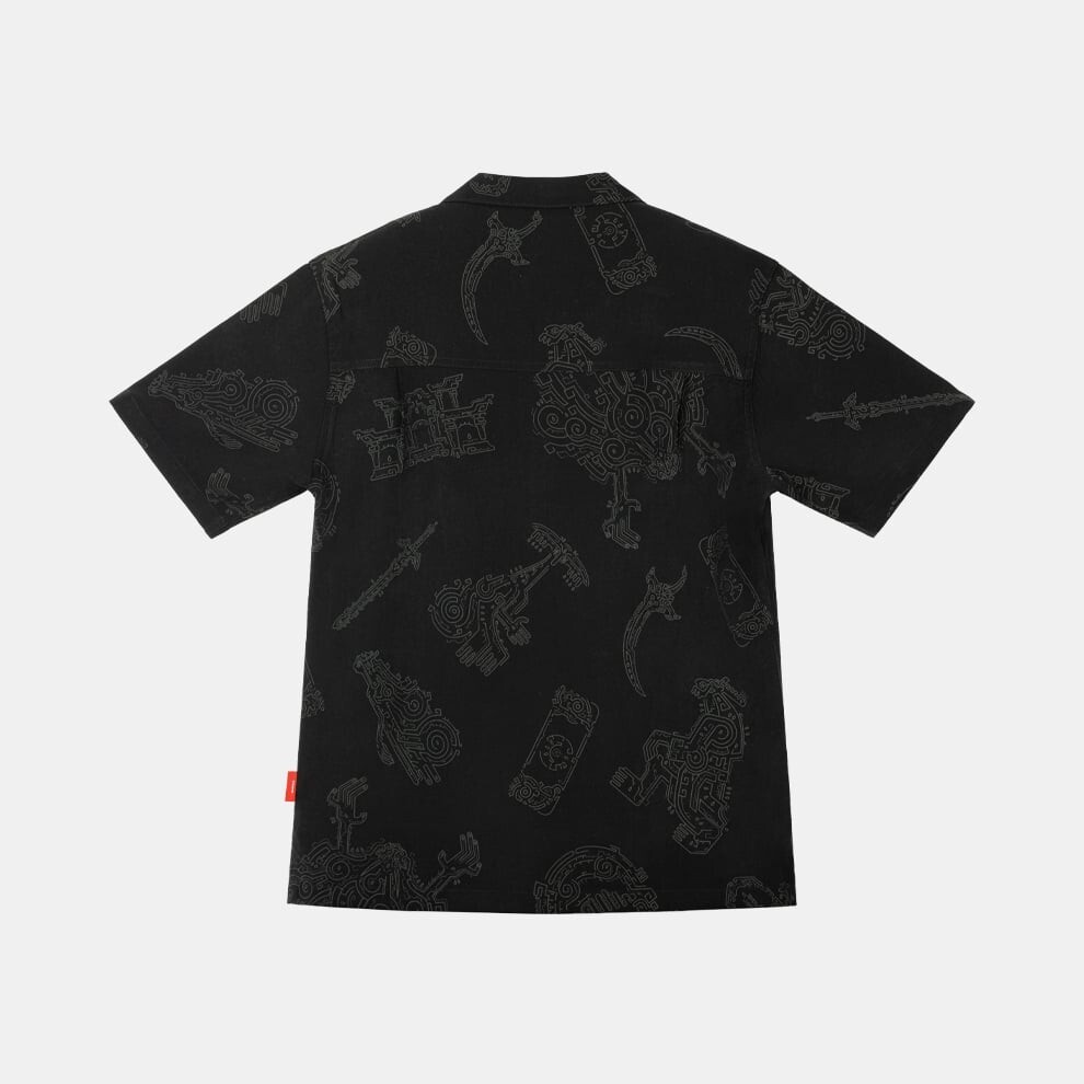 マダラニンゲン HANGING ALOHA SHIRT Mission Zero Men's Vintage Aloha Print Shirt - Nani of