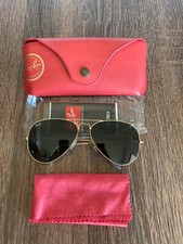 RAY-BAN RB3025 L0205 Sunglasses m Italy Aviator 58-14mm Gold Polish P403.