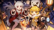 Anime clara honkai star rail hook pumpkin trick or Stitched Gaming Mat Desk