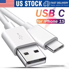 IPhone 16 15 Pro Max Plus USB-A Cable Fast Charger Type C Charging Data lot Cord