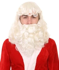 Adult Christmas Party Online Santa Claus Wig and Beard Set Fancy Dress HX-002A