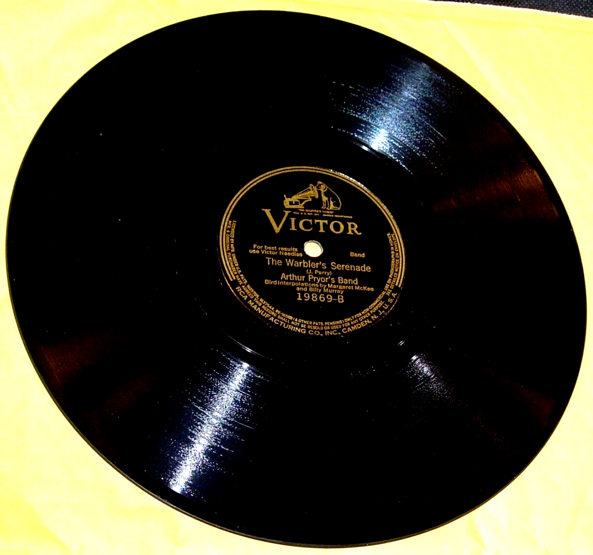 Arthur Pryor's Band,The Whistler And His Dog/The Warbler's