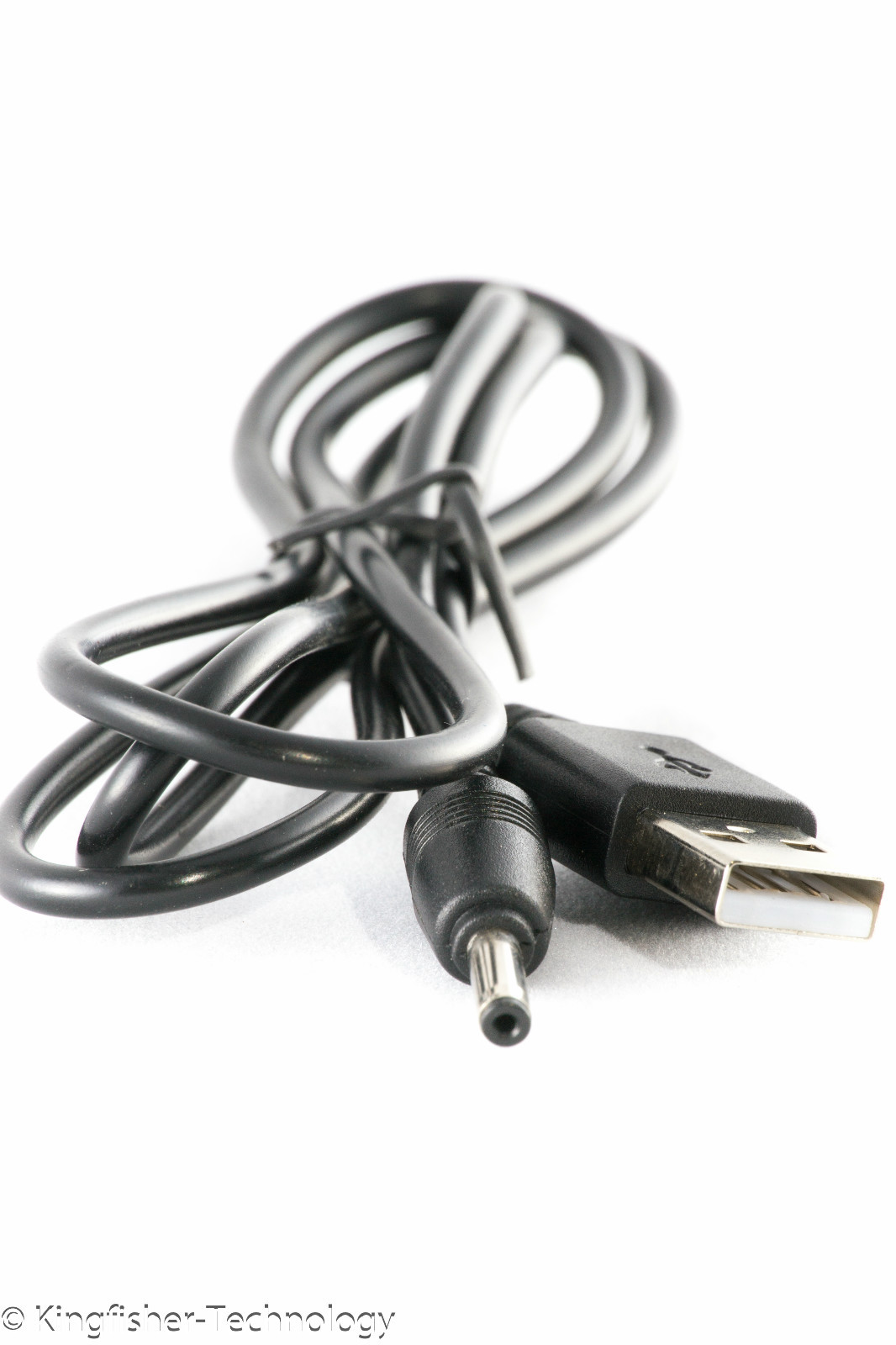 90 cm schwarz USB 3,5 mm x 1,35 mm DC Fassbuchse 5 V 2A Ladegerät Netzkabel Adapter - Bild 2 von 5