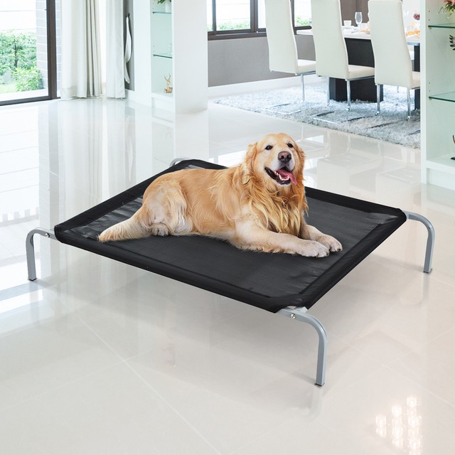 pawhut elevated dog bed