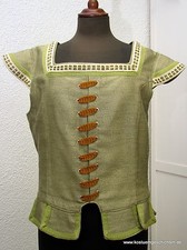 Wams green with paddles from the Staatstheater Wiesbaden theater vest medieval