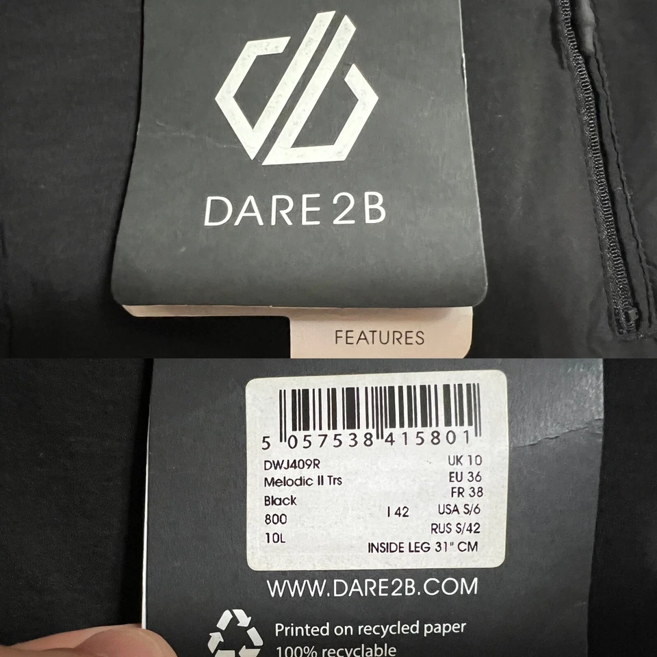 DARE 2B Melodic II Stretch Outdoor Walking Pants Trousers women's Sz 36 S New - Изображение 4 из 4