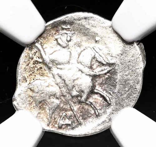 RUSSIA. Ivan IV "The Terrible", 1533-1584. Silver Kopek, Pskov mint, NGC AU53