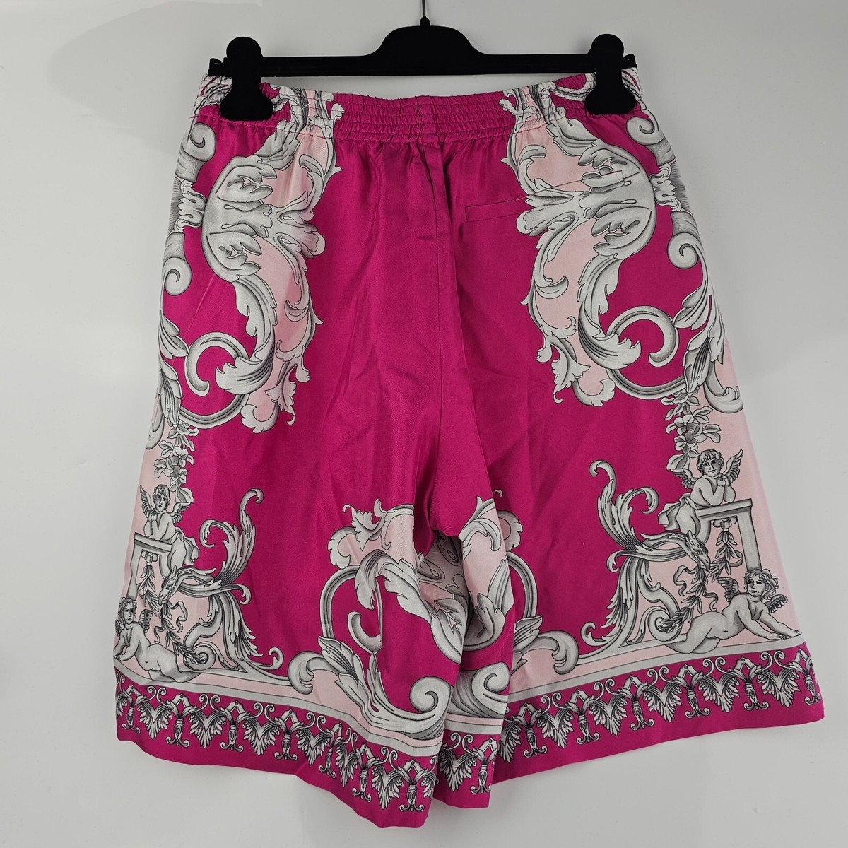 パンツ Versace baroque silk shorts VERSACE Pink Baroque Silk Shorts New Size IT48/M | eBay